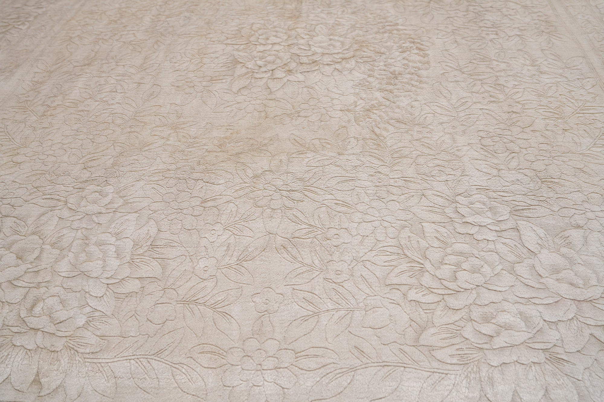 Vintage Chinese Floral Rug 9'8" x 7'9"