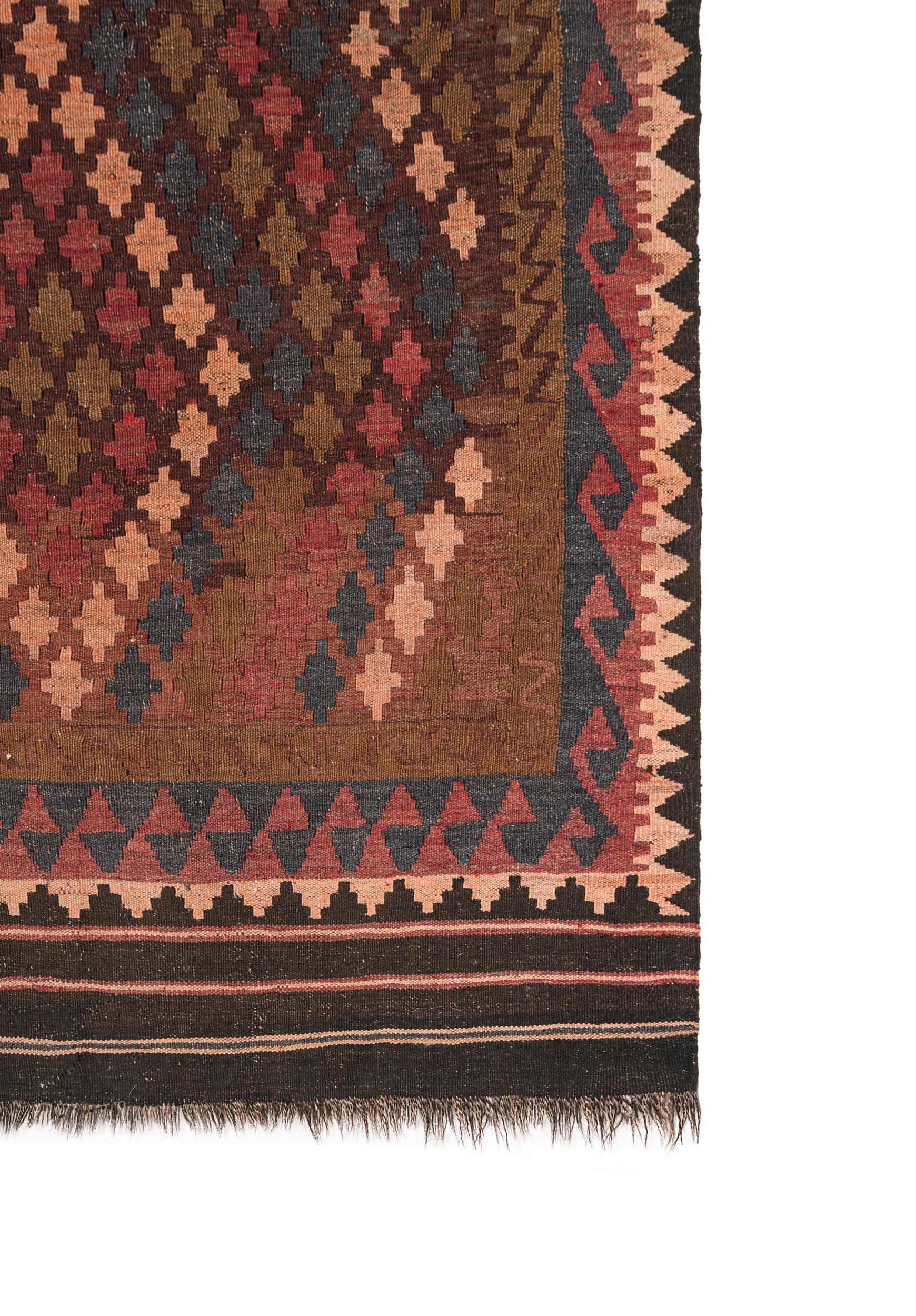 Vintage Afghan Maimana Kilim 7' X 3'5"