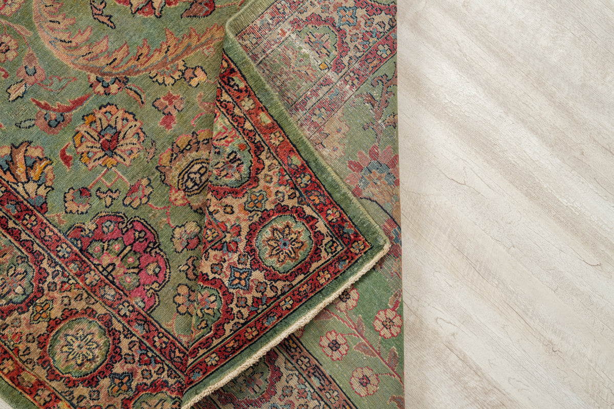 Antique Indian Agra Hallway Rug 20'9" x 3'6"