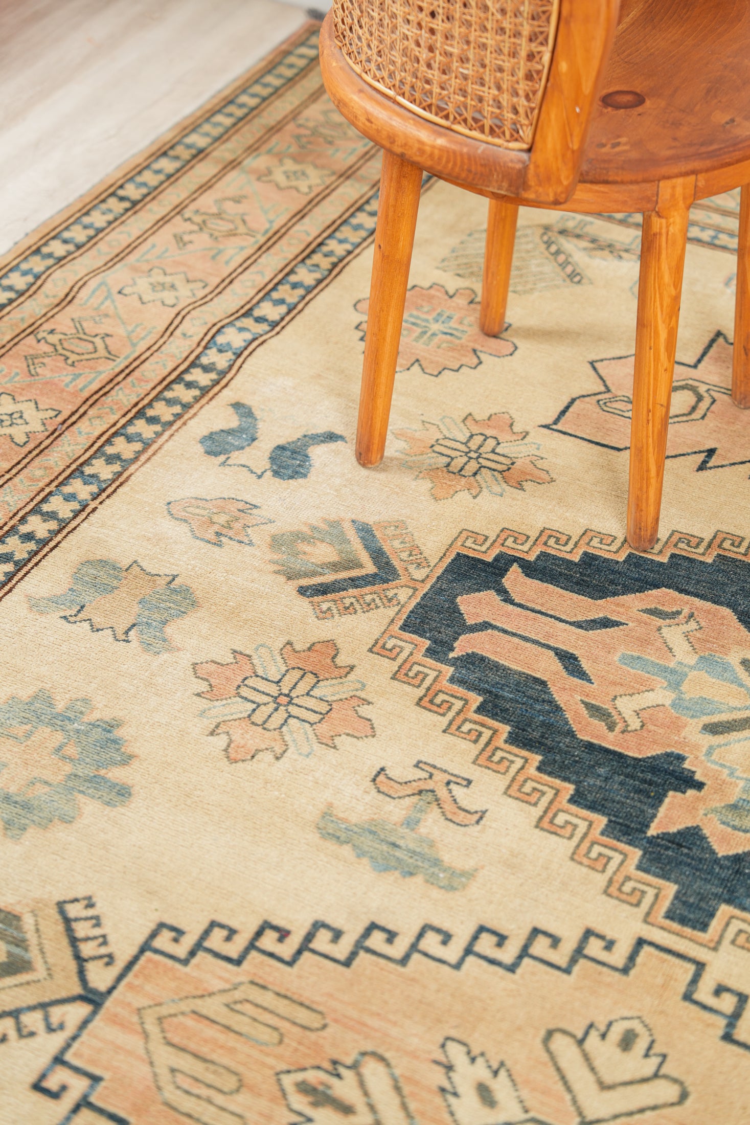 Vintage Afghan Kazak Rug 10'10" x 7'6"