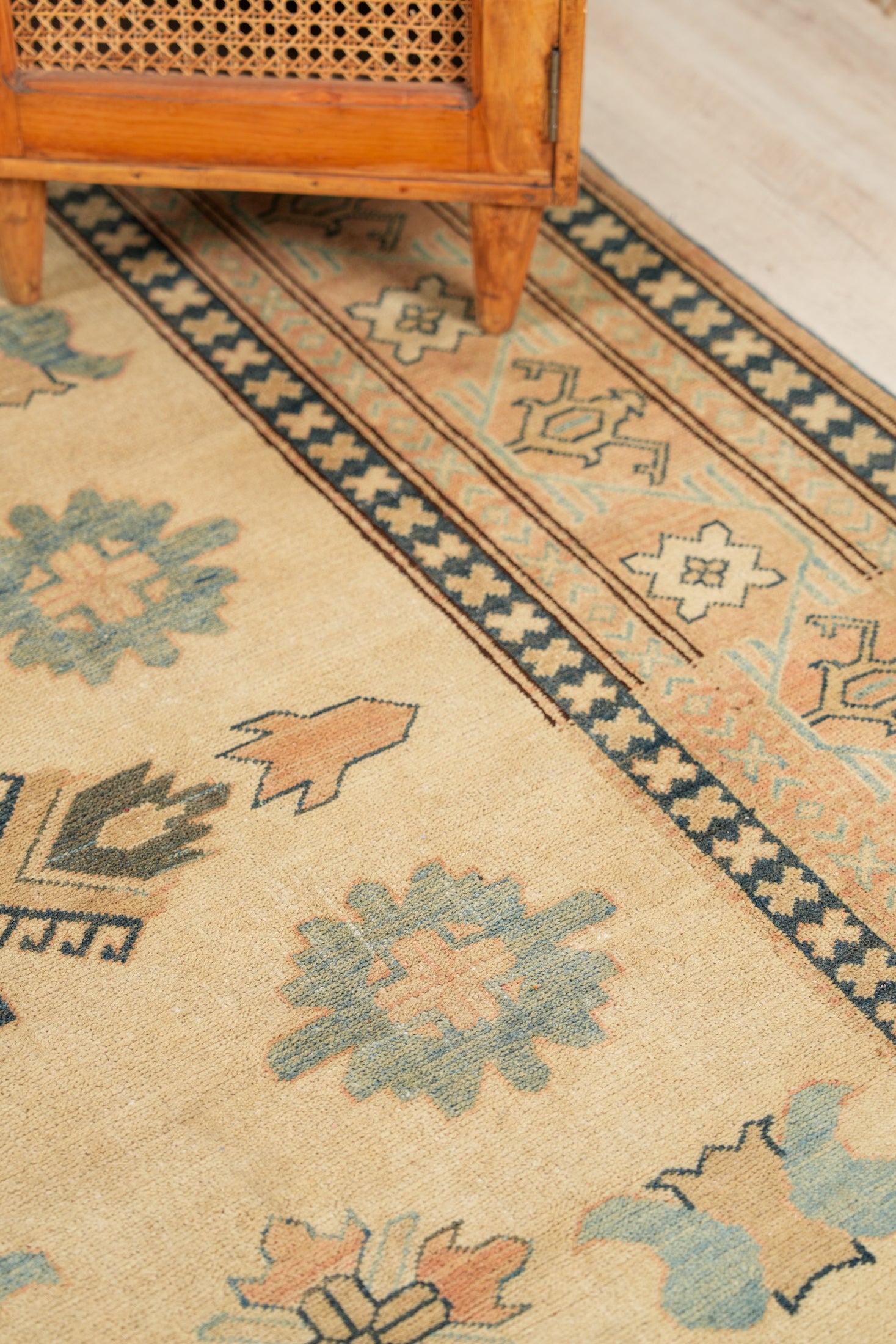 Vintage Afghan Kazak Rug 10'10" x 7'6"