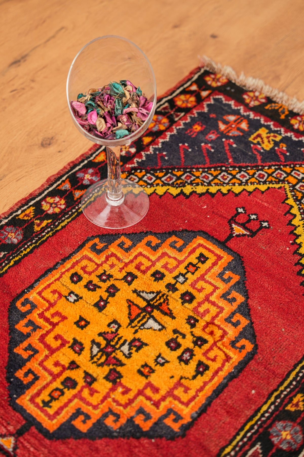 Vintage Turkish Rug 3'4" x 2'