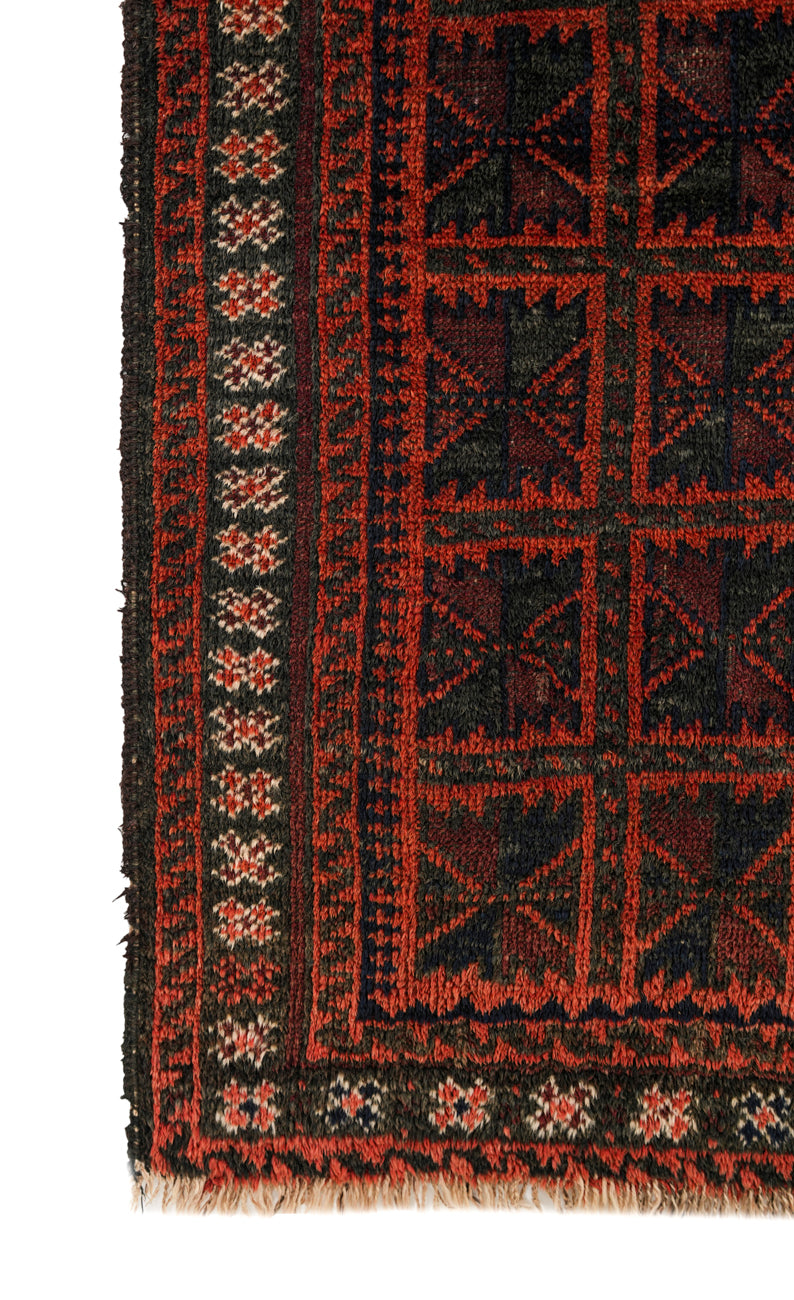 Vintage Turkmen Rug 5' x 3'6"