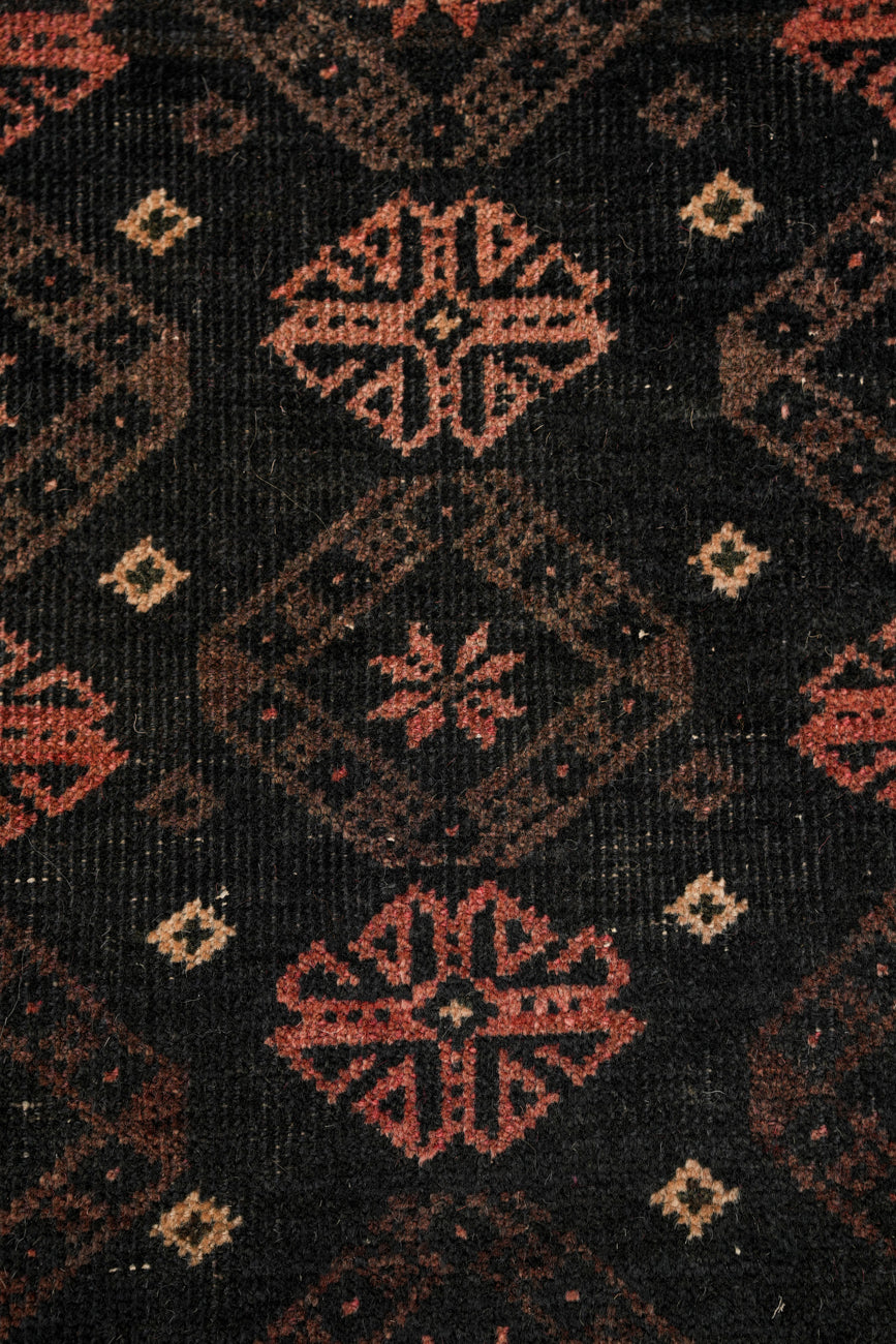 Vintage Turkmen Rug 4'2" x 2'10"