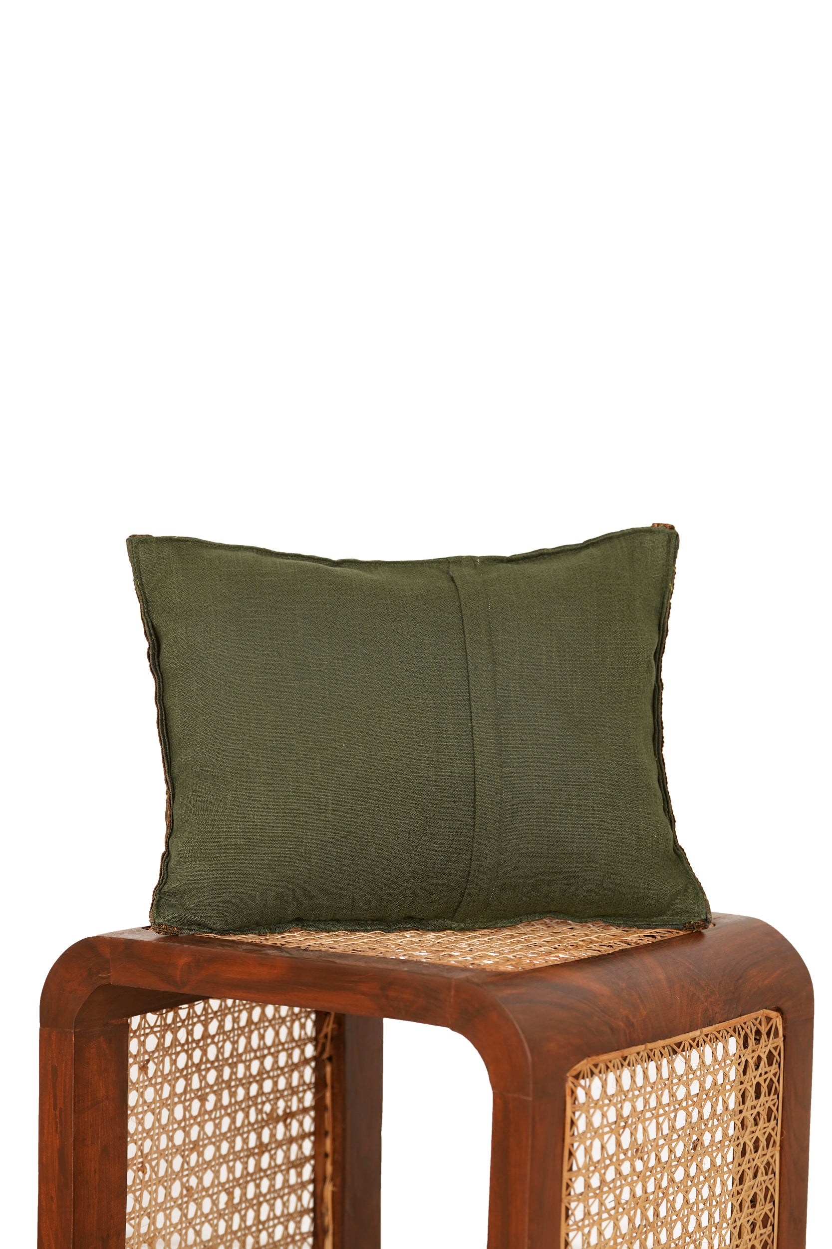 Antique French Verdure Tapestry Cushion 1'5" x 1'1"