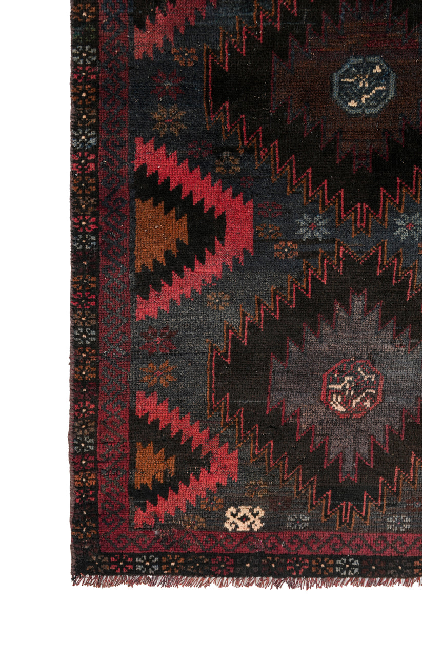 Vintage Turkmen Rug 4'1" x 2'6"