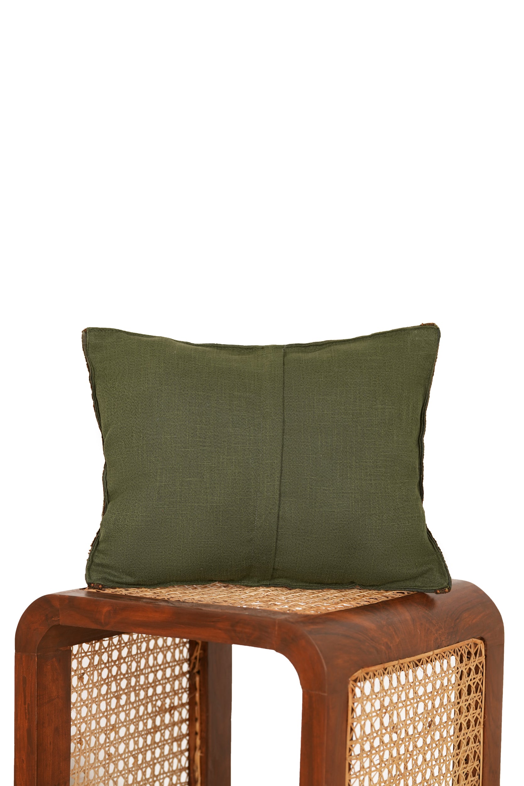 Antique French Verdure Tapestry Cushion 1'6" x 1'2"