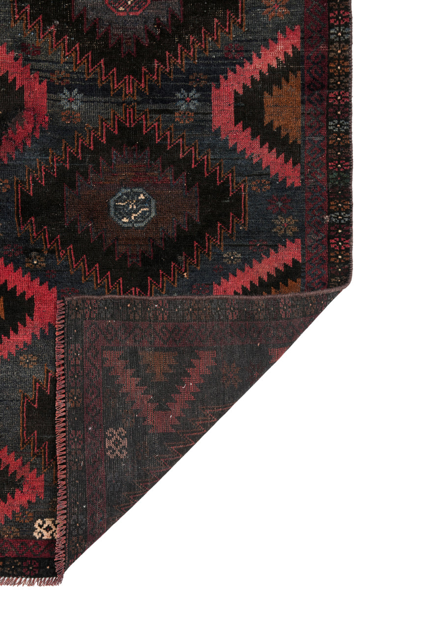 Vintage Turkmen Rug 4'1" x 2'6"