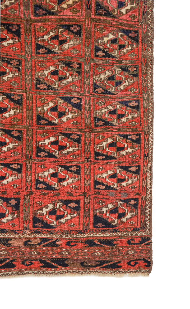 Antique Turkmen Rug 6' x 2'6"