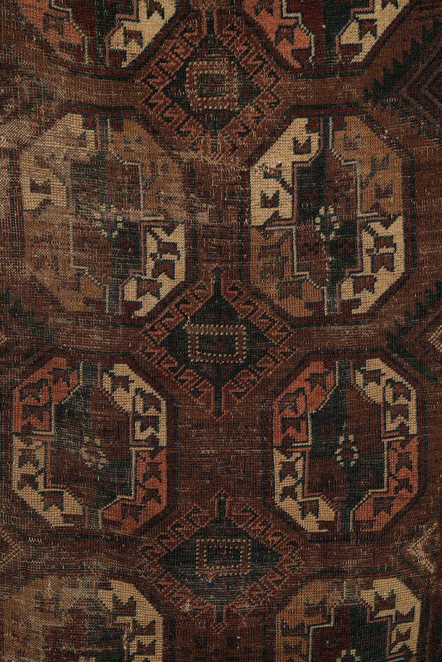 Vintage Turkmen Rug 5'9" x 3'