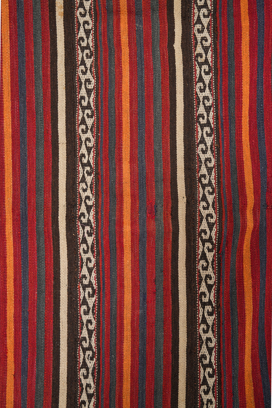 Antique Uzibek Jajim kilim 6'1" x 2'8"