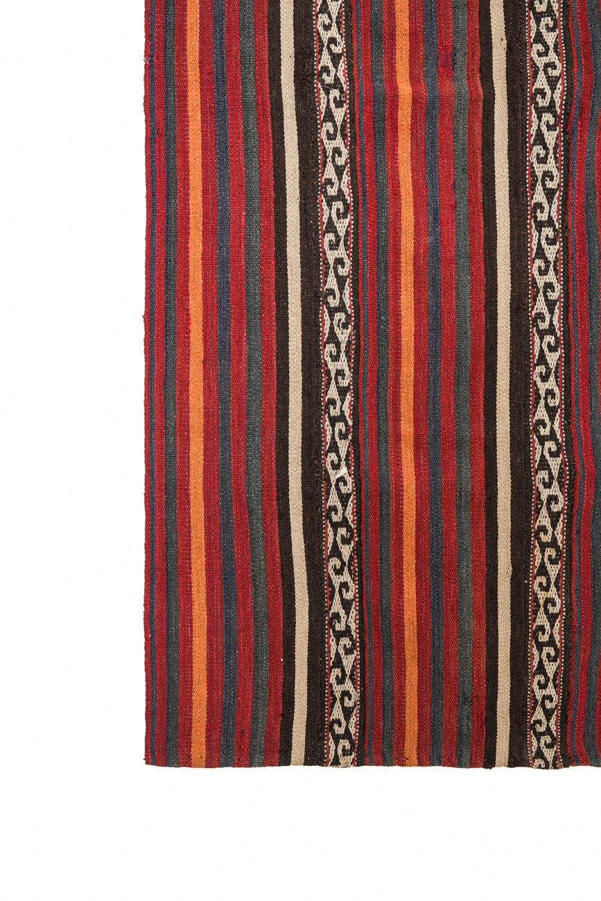 Antique Uzibek Jajim kilim 6'1" x 2'8"