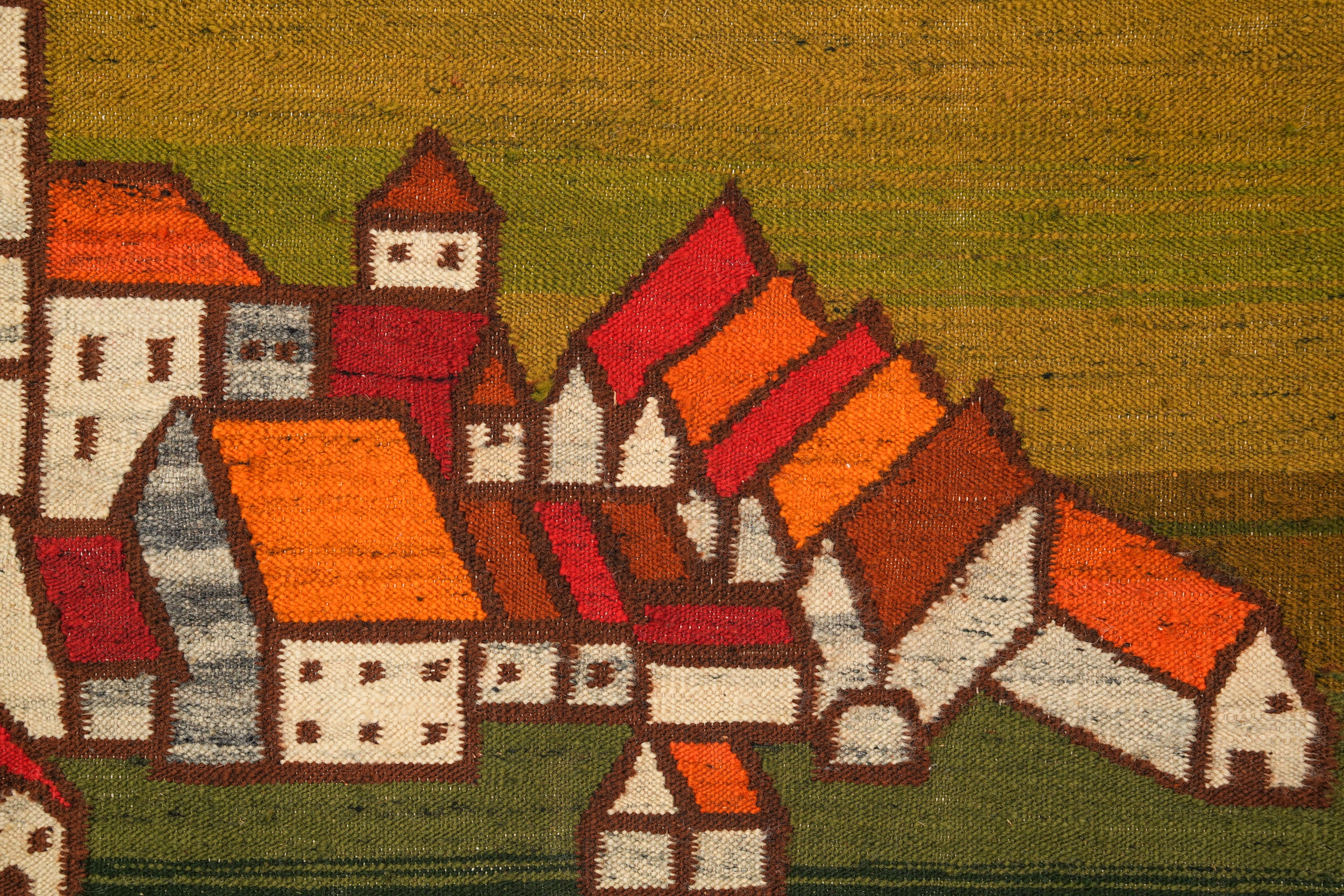 Vintage Polish Tapestry Kilim 5'3" x 3'2"