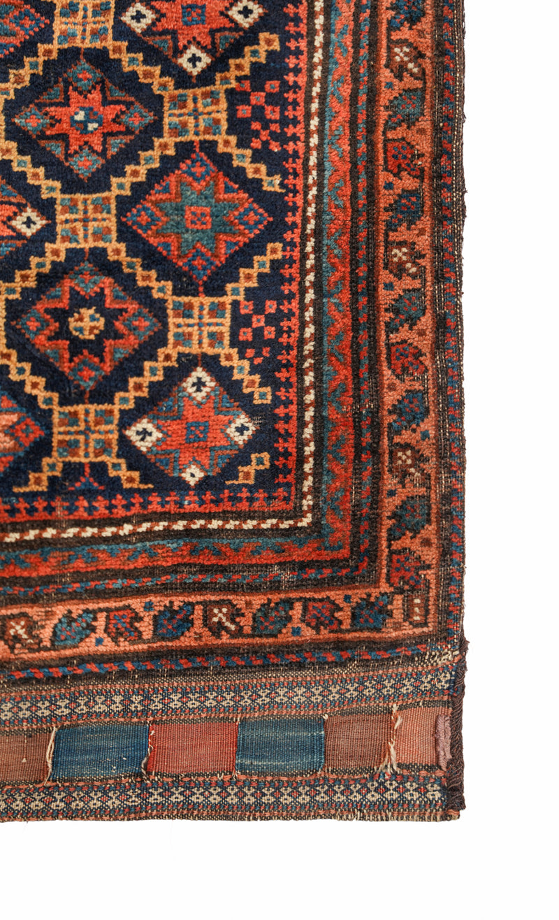 Antique Baloch Bag face Rug 2'4" x 2'3"