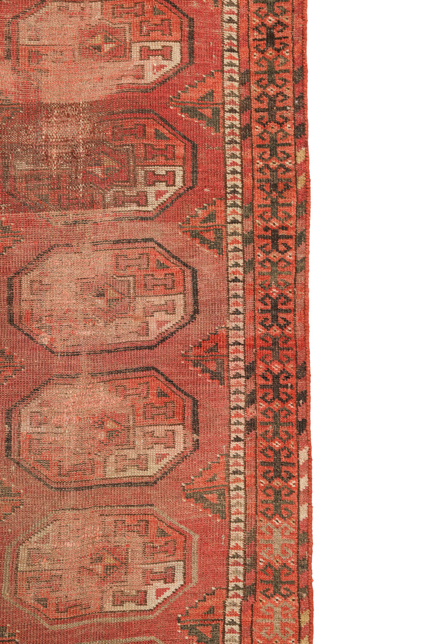 Vintage Turkmen Rug 4'8" X 2'8"