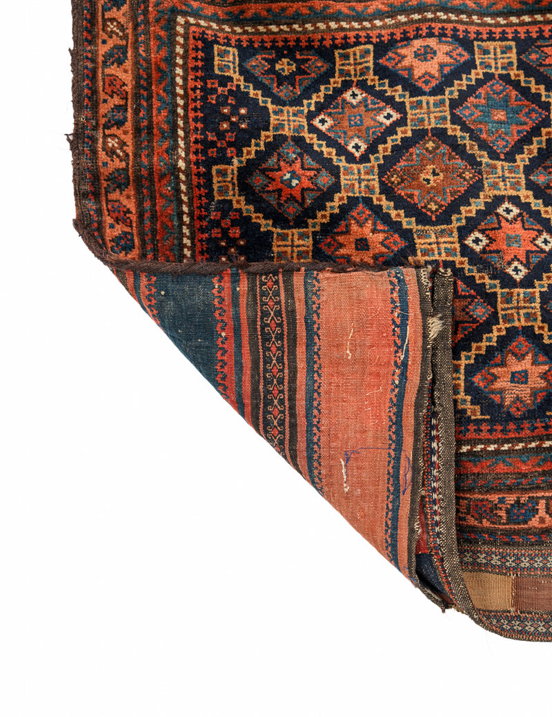 Antique Baloch Bag face Rug 2'4" x 2'3"
