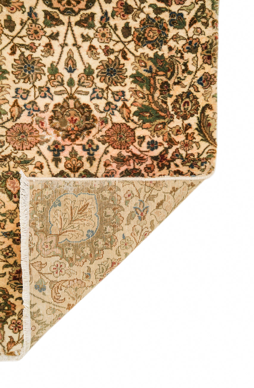 Vintage Kashmiri floral Rug 6'7" x 1'7"