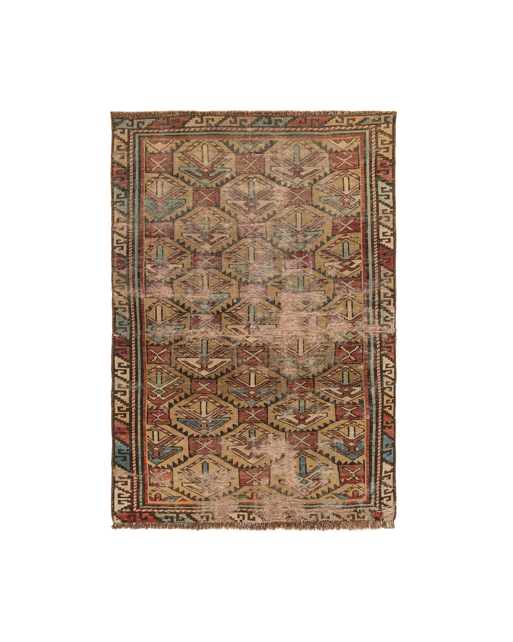 Antique Caucasian Kuba Rug 3'10" X 2'10"