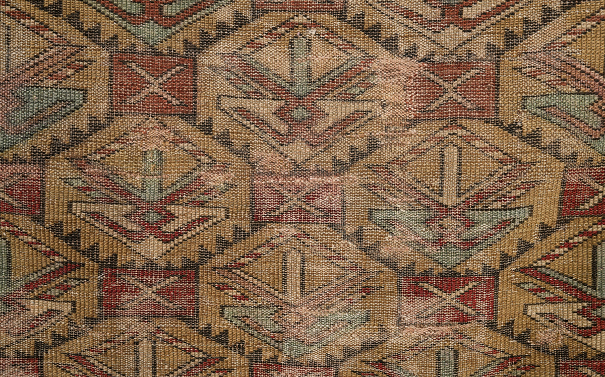 Antique Caucasian Kuba Rug 3'10" X 2'10"