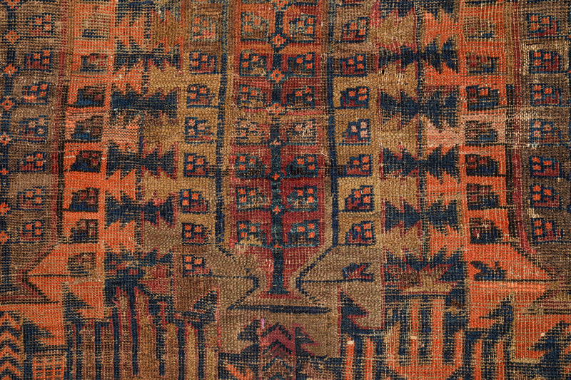 Antique Timuri Baloch Rug 10'7" x 7'1"