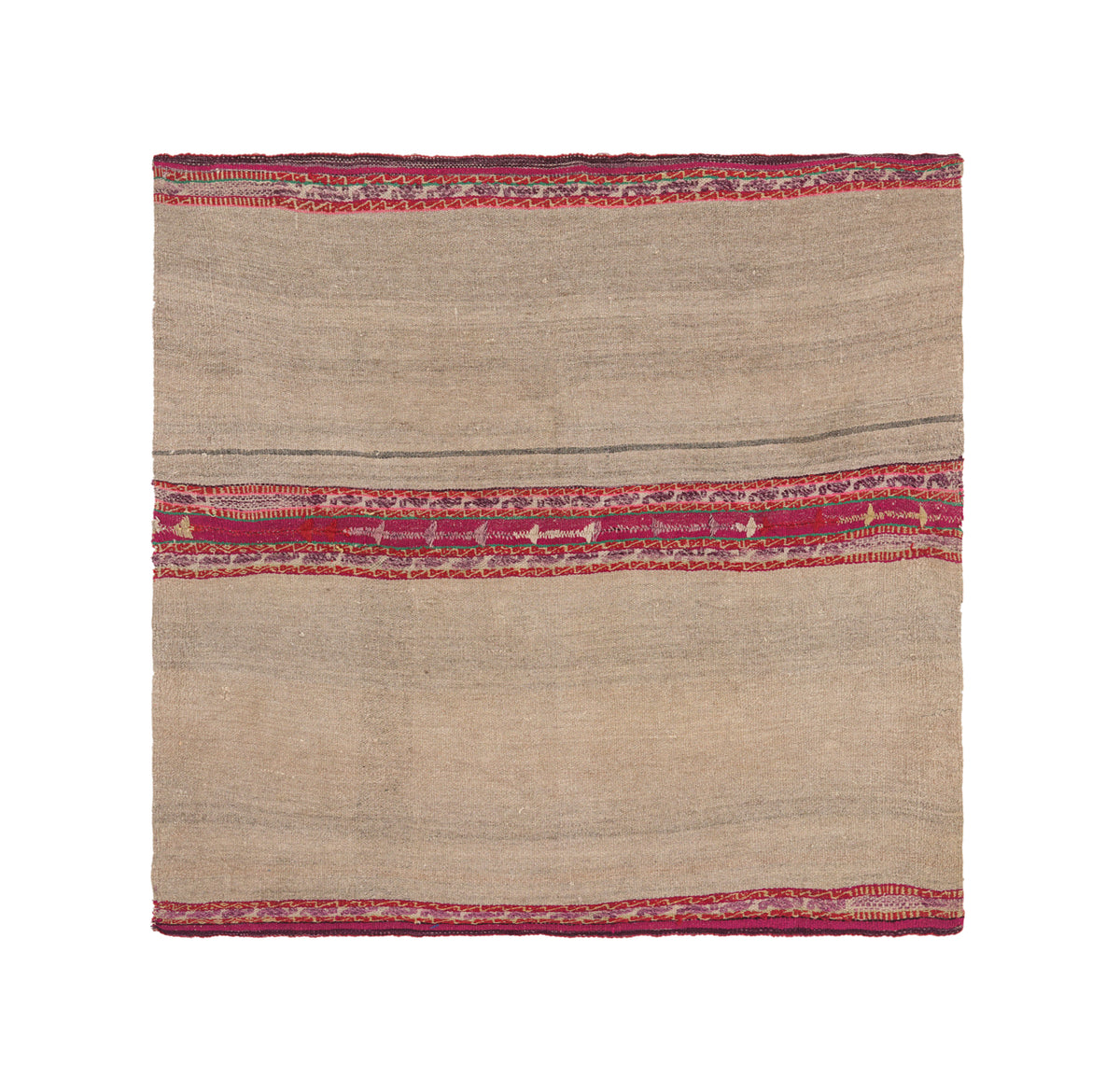 Vintage Bolivian Manta Textile 3'5" x 3'4"