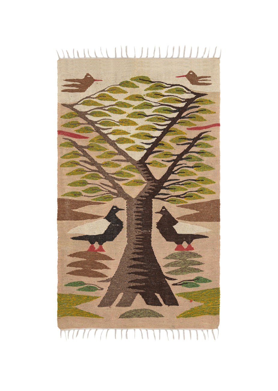 VINTAGE SWEDISH TAPESTRY  4'4" x 2'8"