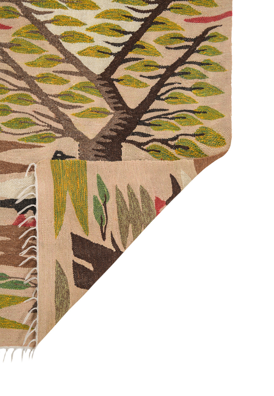 VINTAGE SWEDISH TAPESTRY  4'4" x 2'8"