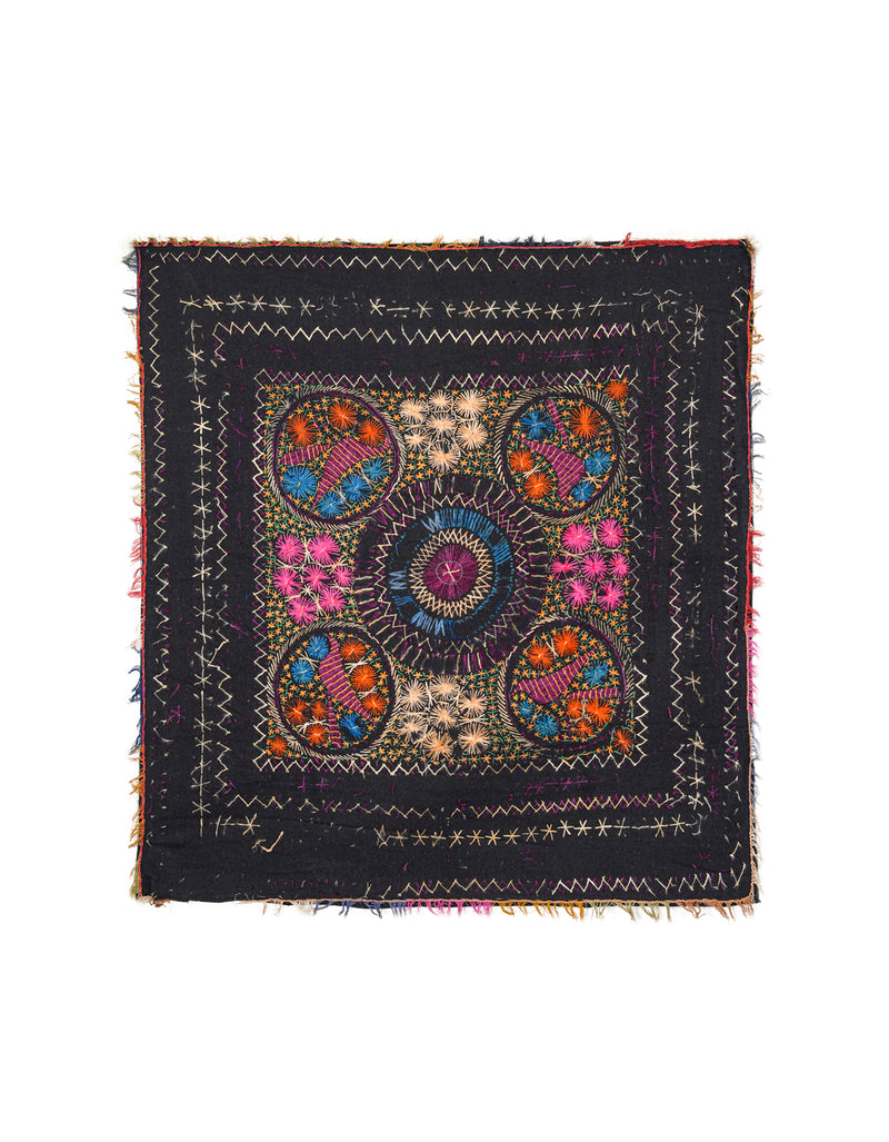 Vintage Sindhi textile embroidery 3'7" x 3'5"