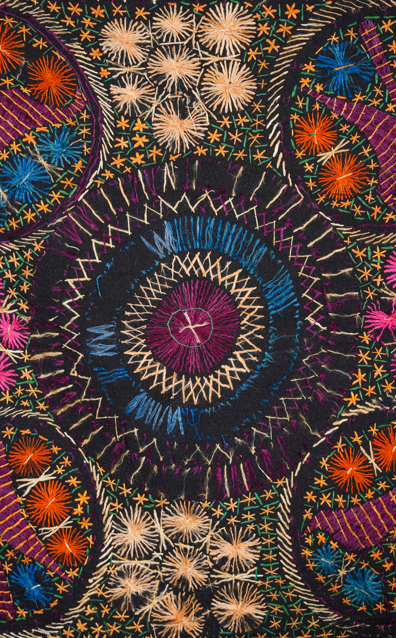 Vintage Sindhi textile embroidery 3'7" x 3'5"