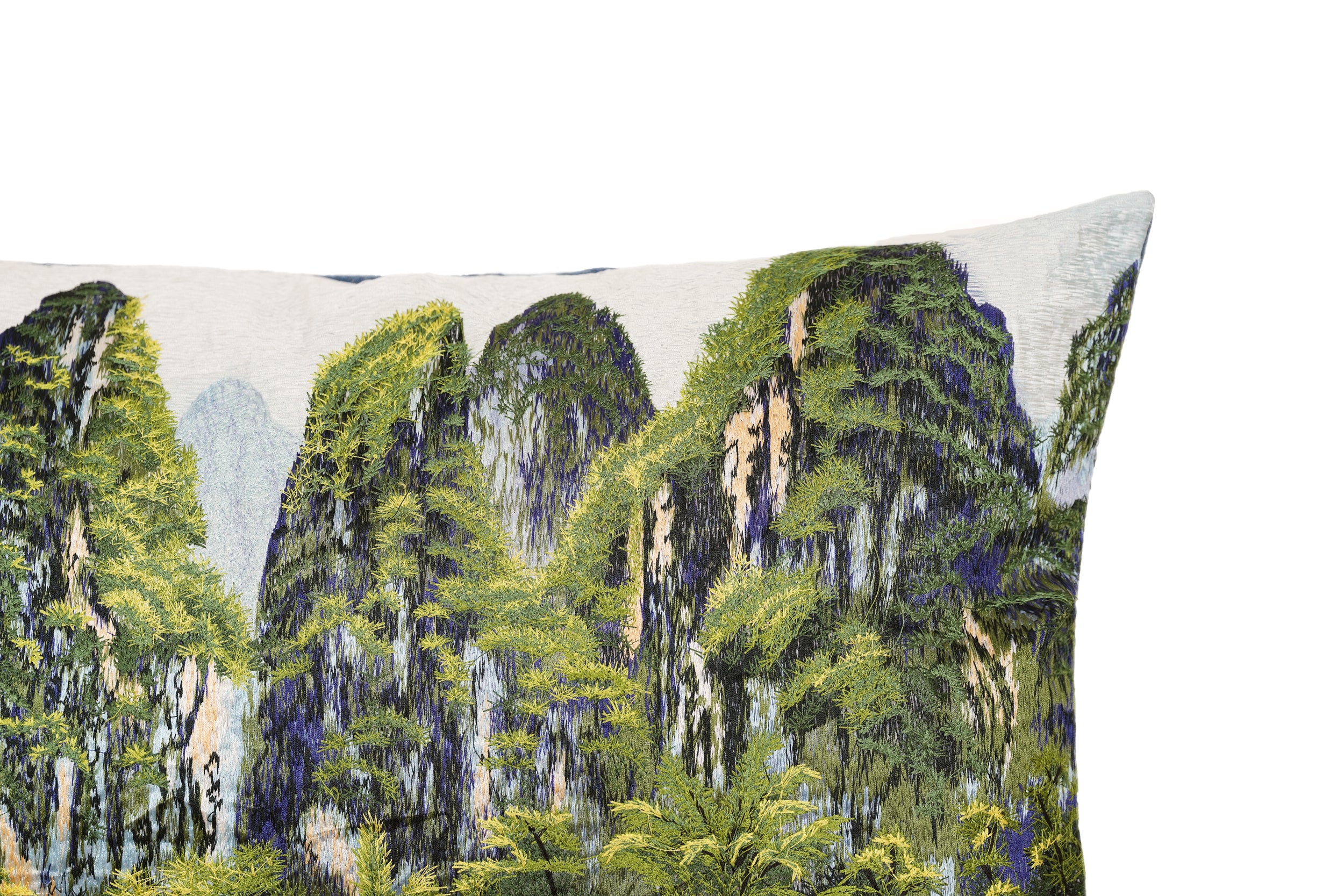 Vintage Oriental Lumbar Cushion Tapestry 3'1" x 1'4"