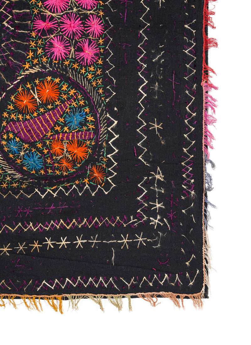 Vintage Sindhi textile embroidery 3'7" x 3'5"