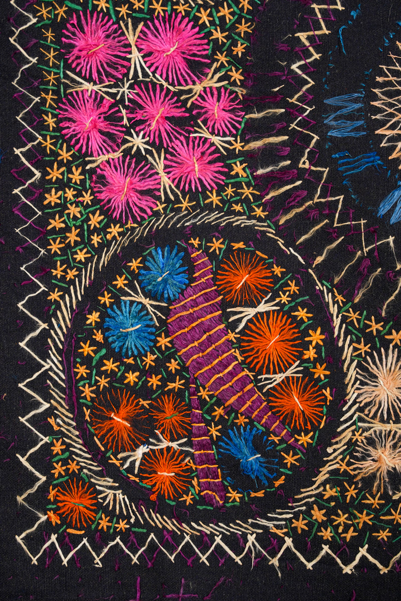 Vintage Sindhi textile embroidery 3'7" x 3'5"