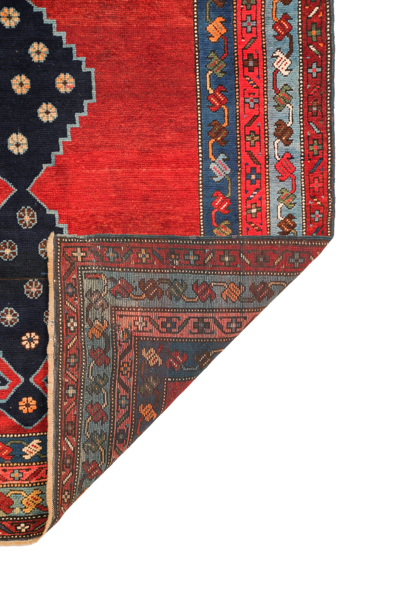 Antique Caucasian Kazak Rug 7'3" x '5"