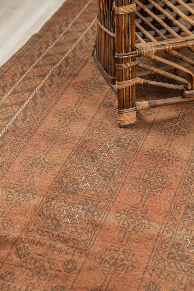 Vintage Turkmen Rug 10' x 7'