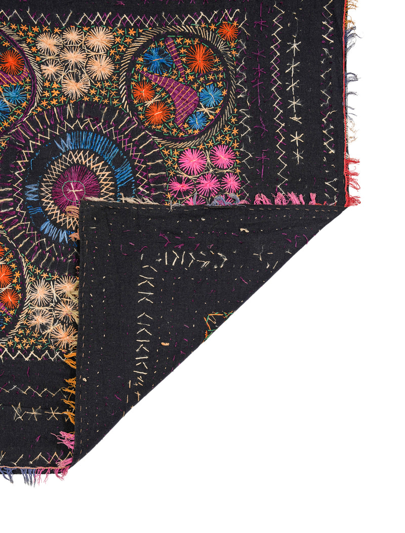 Vintage Sindhi textile embroidery 3'7" x 3'5"