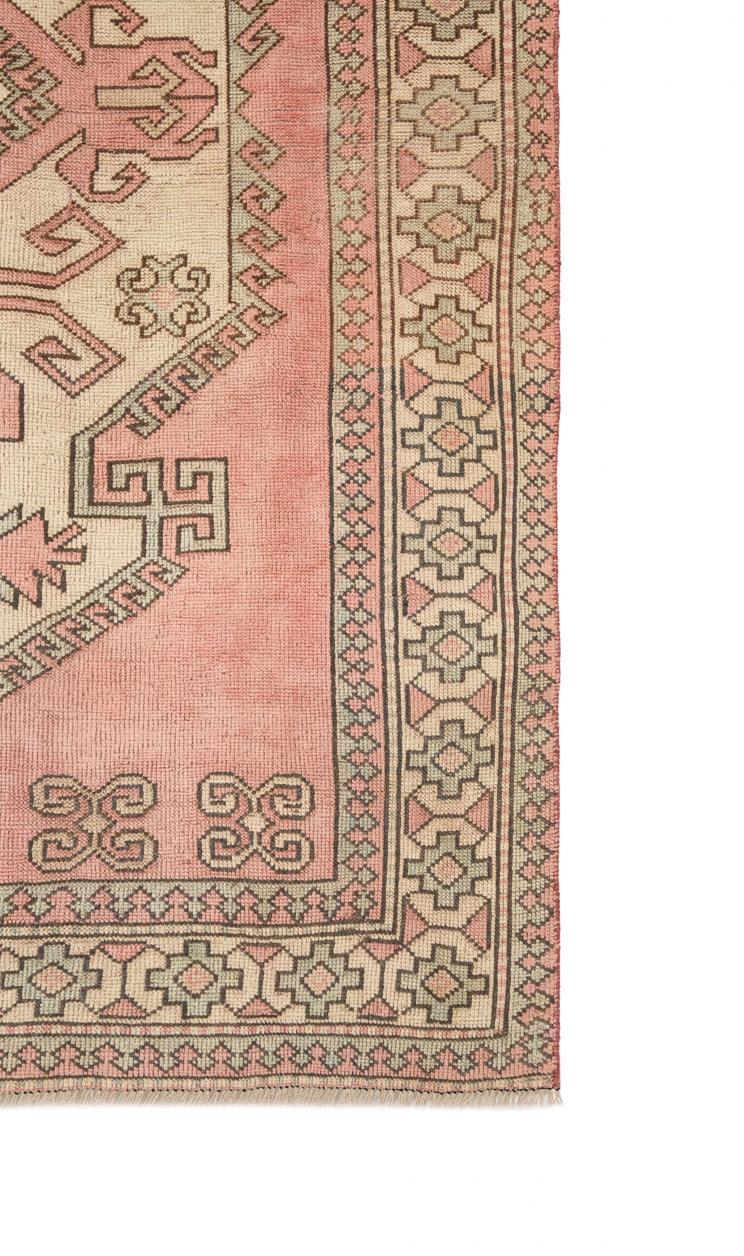 Vintage Turkish Kazak Rug 7'4" x 5'