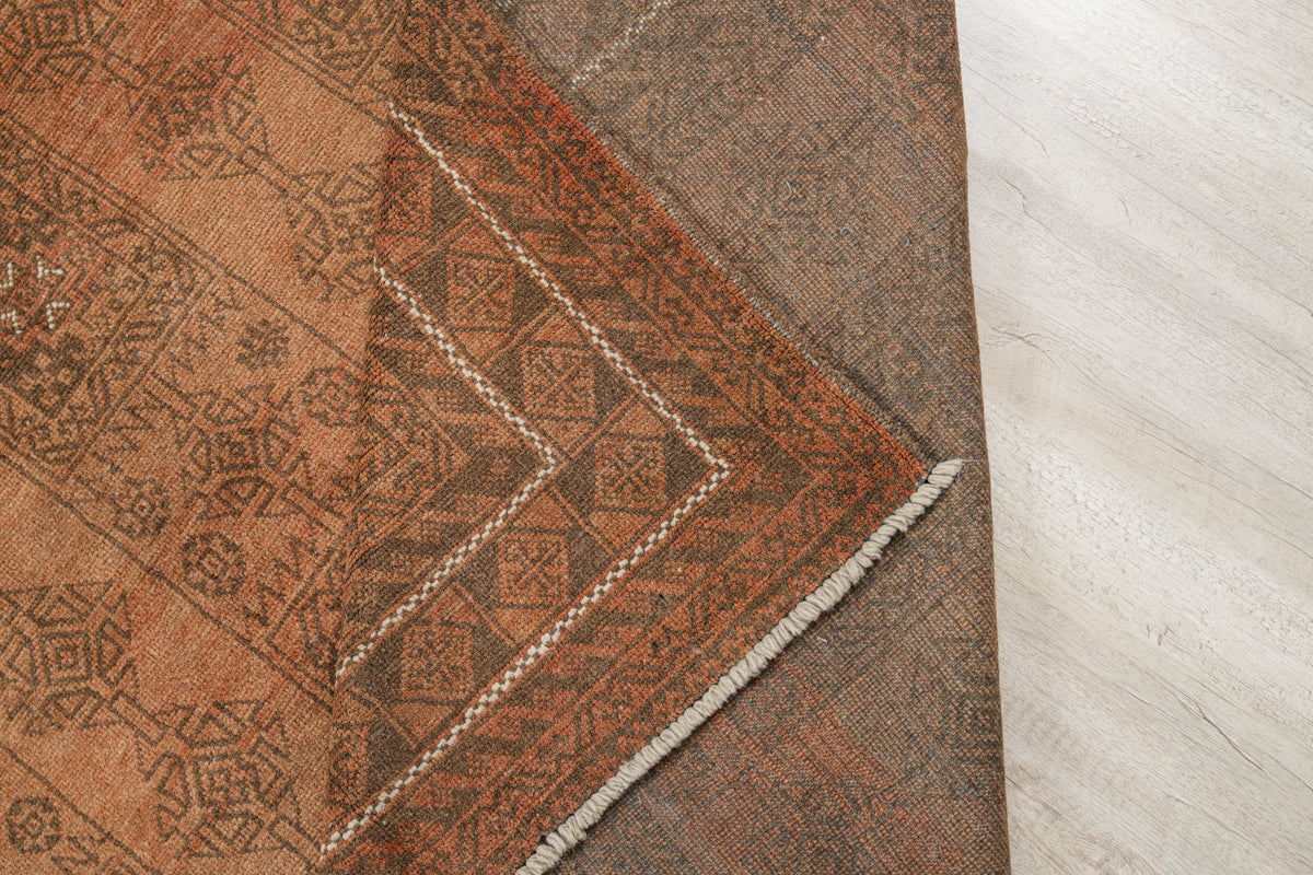 Vintage Turkmen Rug 10' x 7'