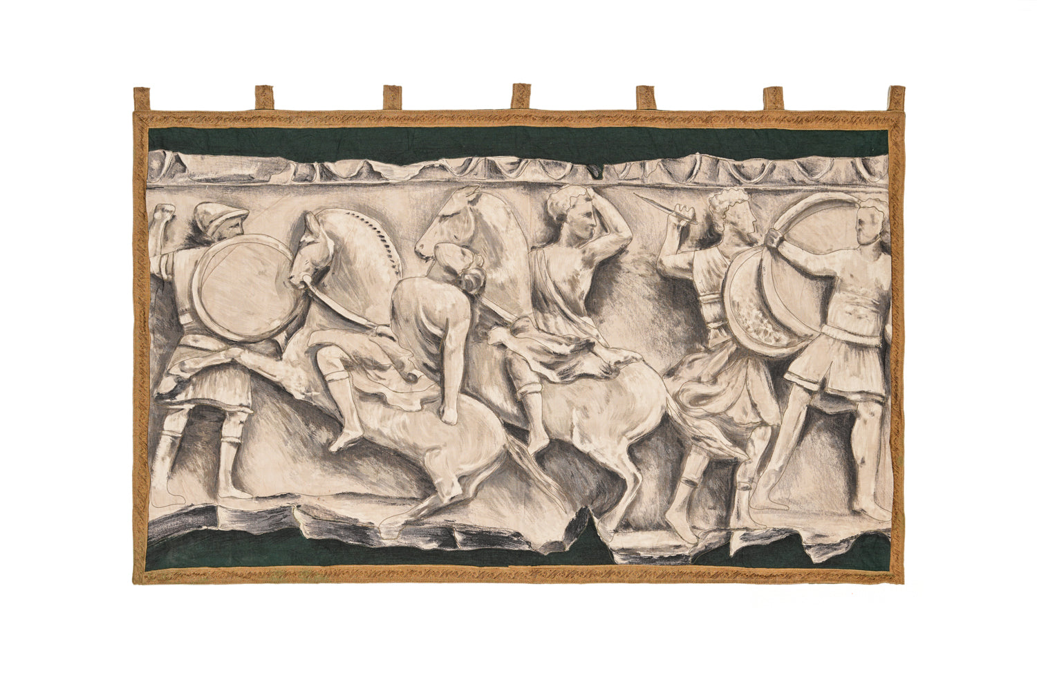 Vintage French Print Art 3'9" x 2'4"