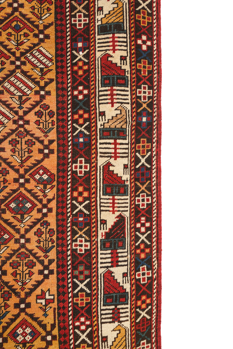Antique Caucasian Marasali Rug 5'4" x 4'8"