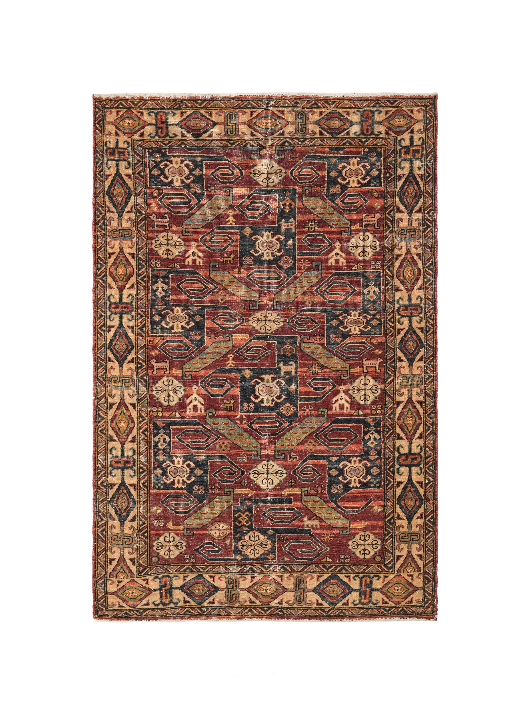 Vintage Turkmen Rug 5'9" x 3'10"