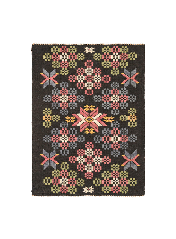 Antique Scandinavian Embroidery Textile 2'2" x 1'8"