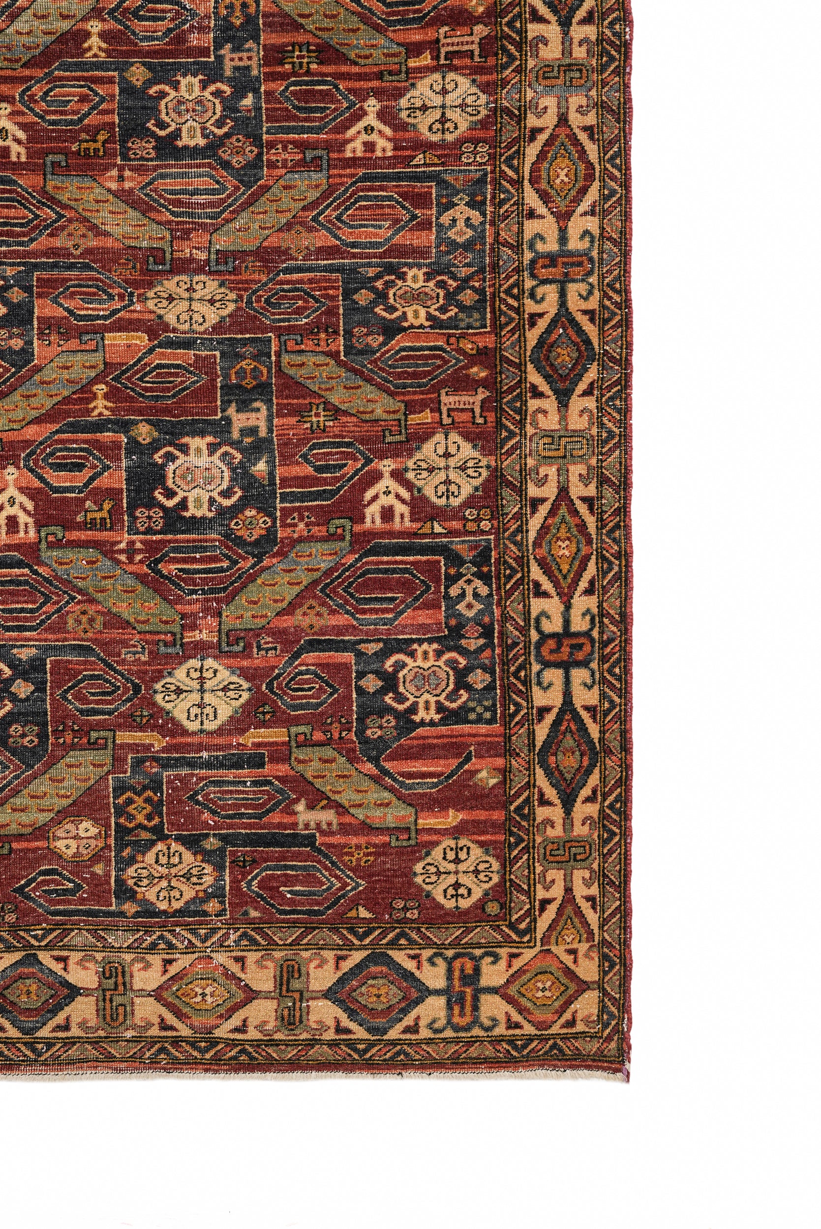 Vintage Turkmen Rug 5'9" x 3'10"