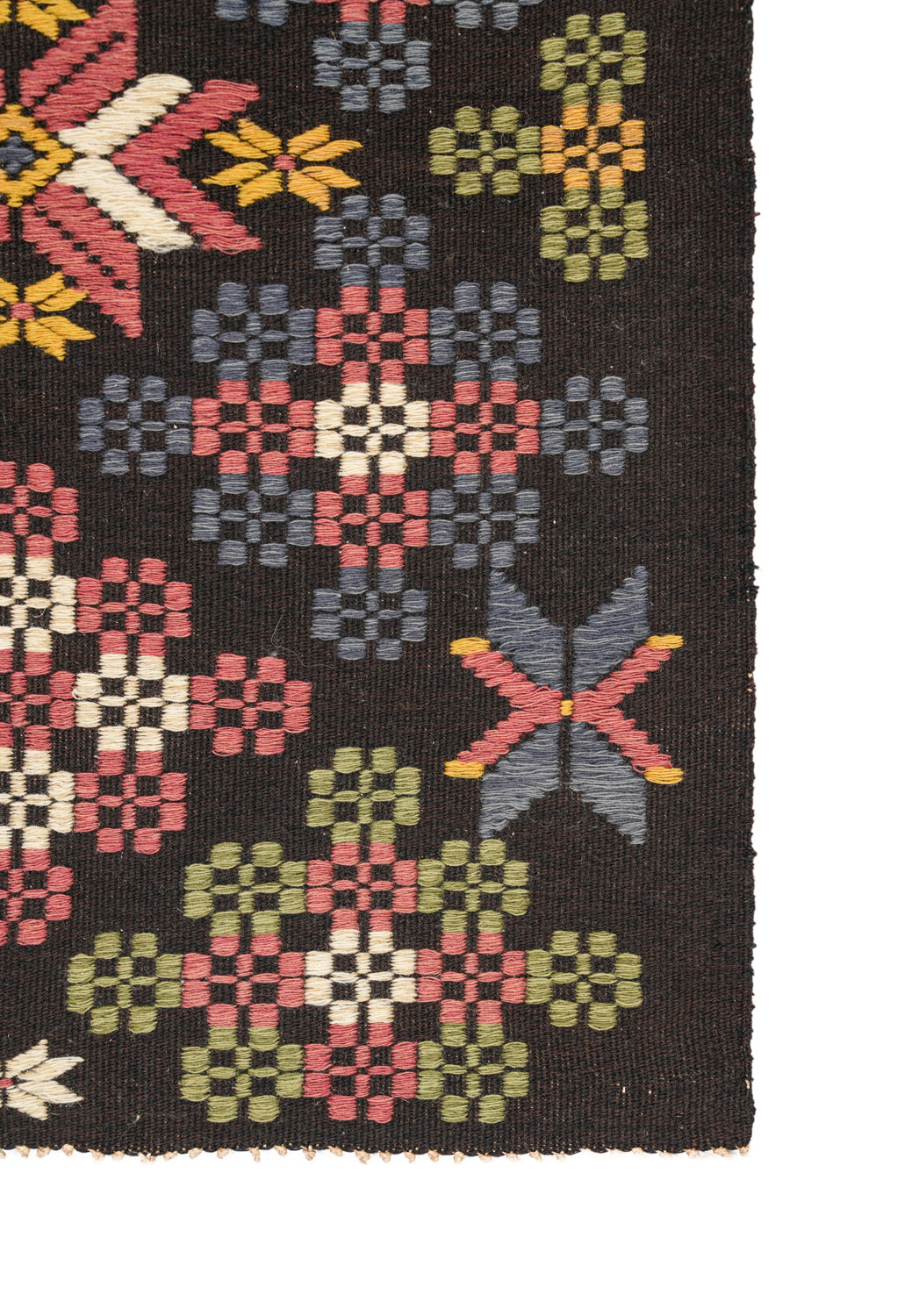 Antique Scandinavian Embroidery Textile 2'2" x 1'8"