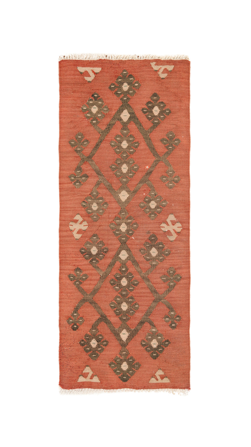 Vintage Turkish Tribal Kilim 2'8" x 1'1"