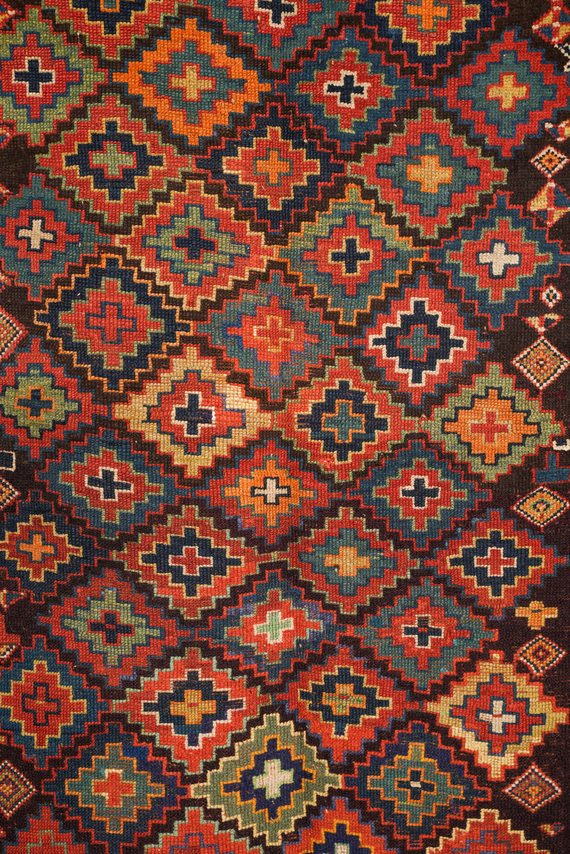 Antique Sauj Bulag Rug 8'3" x 4'4"