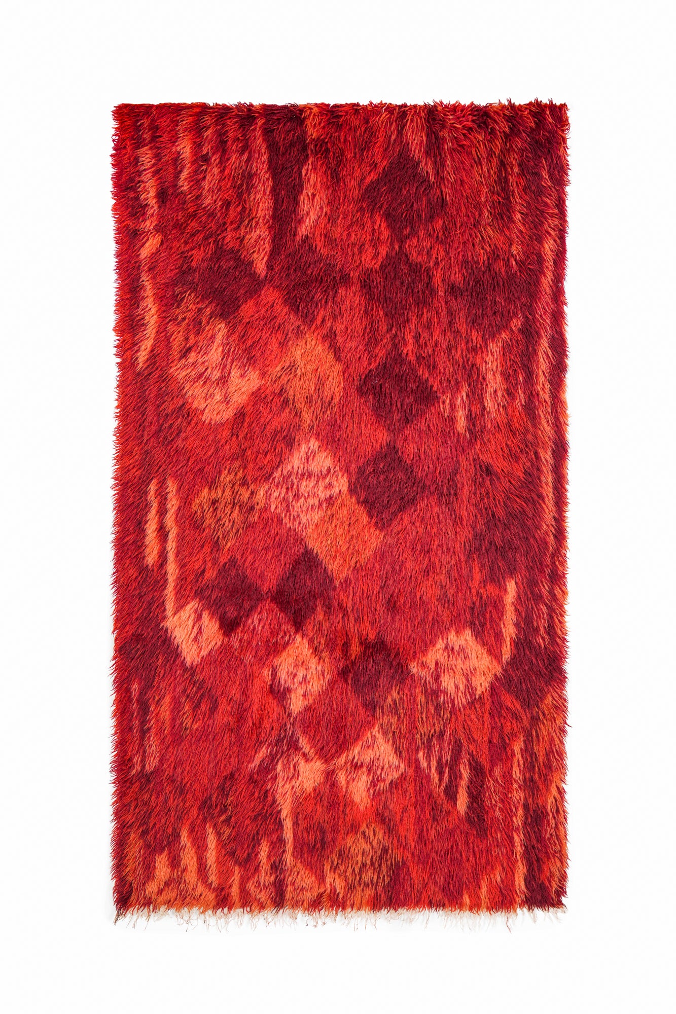 Vintage Scandinavian Rya Rug 5'3" x 3'