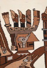 Vintage Pictorial Peruvian Kilim 3'9" x 3'
