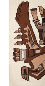 Vintage Pictorial Peruvian Kilim 3'9" x 3'