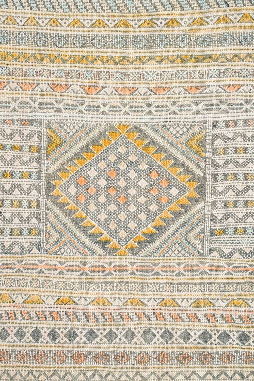 Vintage Moroccan Tribal Kilim 7'6" x 3'9"