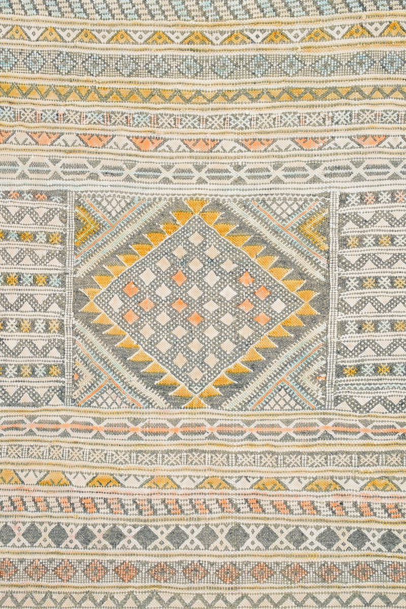 Vintage Moroccan Tribal Kilim 7'6" x 3'9"